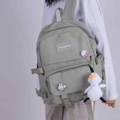 Ikoobag - Buckled Nylon Backpack Ikoobag - Buckled Nylon Backpack