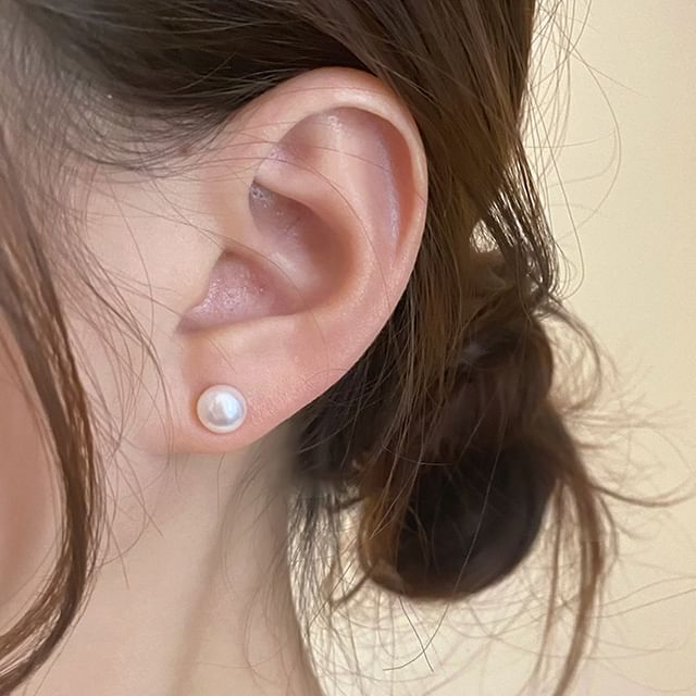 Jael-Faux Pearl Stud Earring