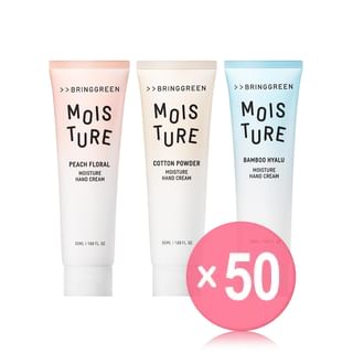 BRING GREEN - Moisture Hand Cream -  3 Types (x50) (Bulk Box)