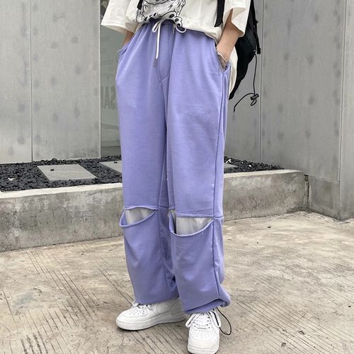 ★Odd Studio★ Brush Washed Wide Sweatpants LILAC Kaiia Studio Baggy Wide Leg Sweat Pants Grey | Public Desire