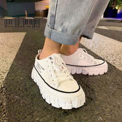 Tanzanite - Platform Canvas Sneakers Tanzanite - Platform Canvas Sneakers