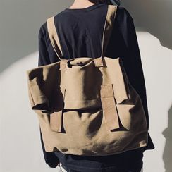 SUNMAN - Canvas Plain Backpack SUNMAN - Canvas Plain Backpack