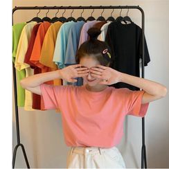 Sisyphi - Plain Short-Sleeve T-Shirt Sisyphi - Plain Short-Sleeve T-Shirt