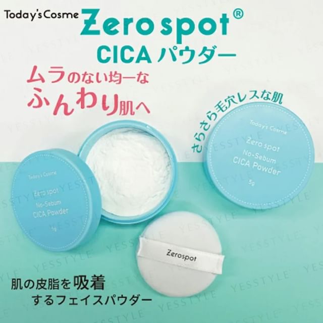 Today-s Cosme-Puder matujący Zero Spot No-Sebum CICA-5 G