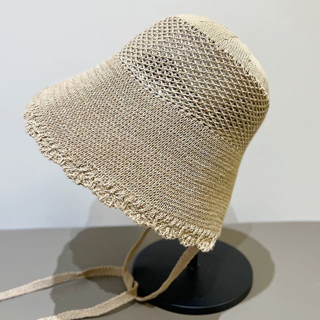FROME-Plain Straw Cloche Hat