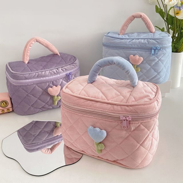 Geolte - Quilted Makeup Pouch | YesStyle