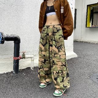 Rexcoon - Camouflage Harem Pants | YesStyle