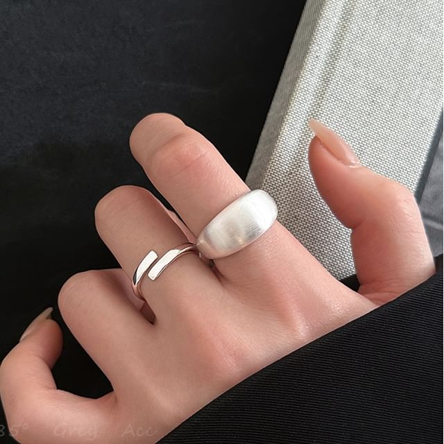 Jael-Plain Alloy Open Ring