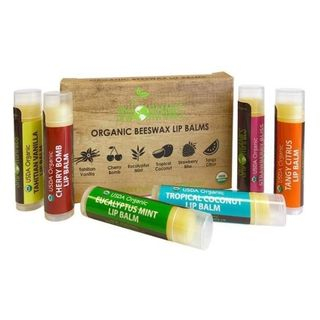 Sky Organics - Organic Lip Balms, 6 Pack Assorted Flavors