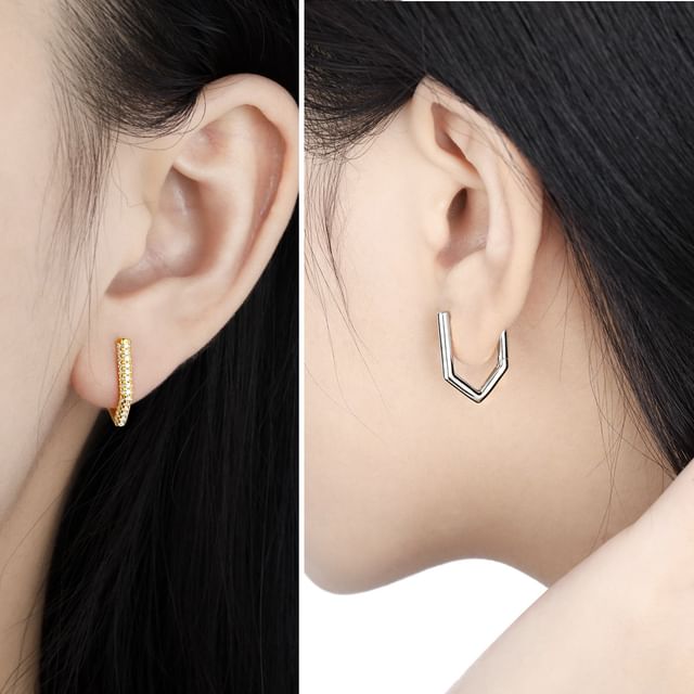Phoenoa-S925 Sterling Silver Hoop Earring