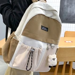 Hikuozy Applique Multi Pocket Backpack