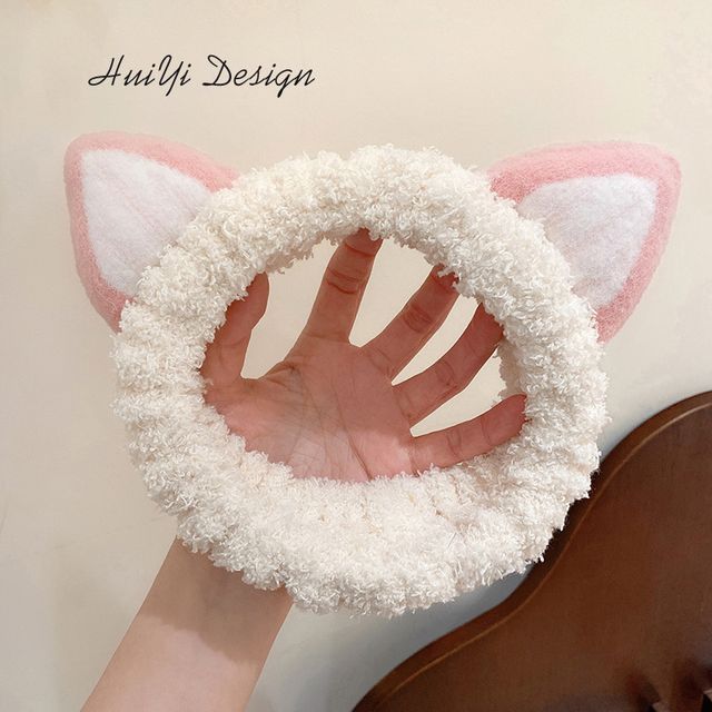 VIBI Cat Ear Face Wash Headband YesStyle