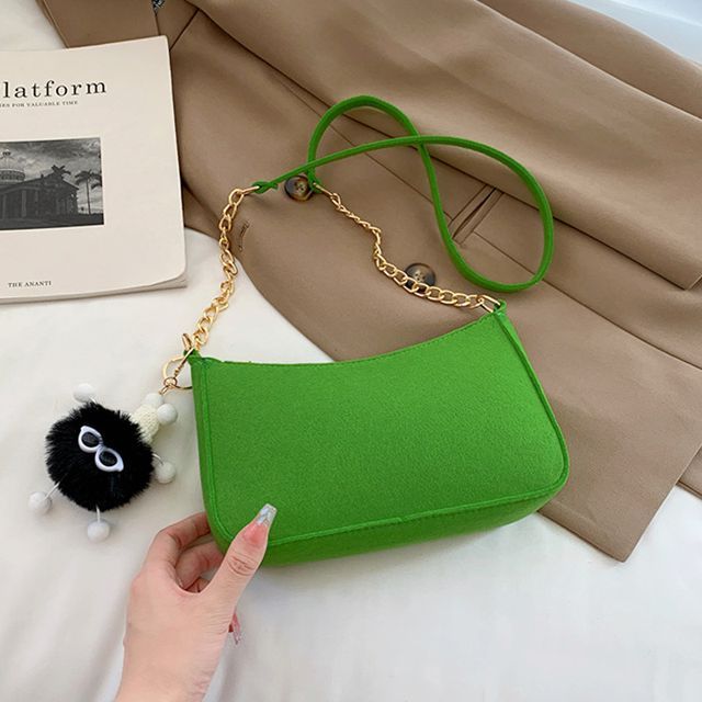 Bagbarbay Chain Strap Crossbody Bag YesStyle