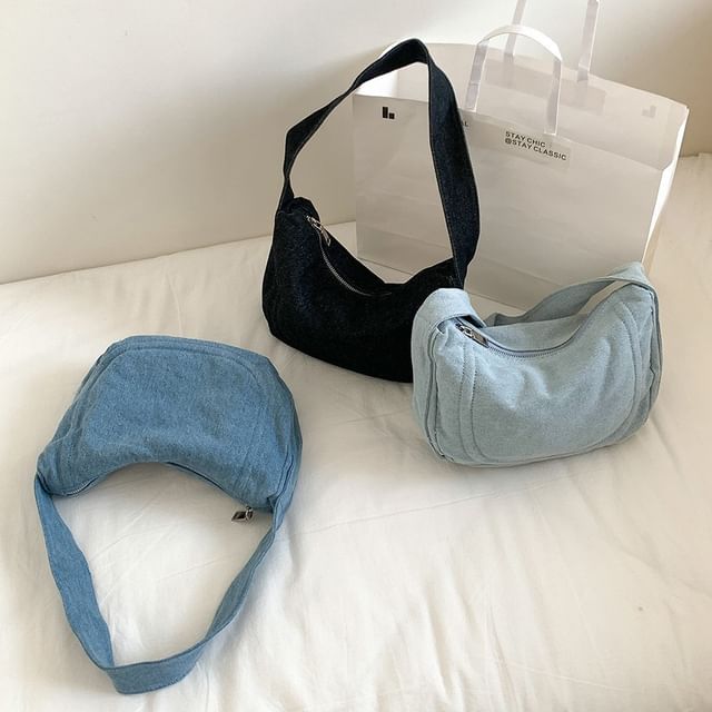 FAYLE-Denim Hobo Bag
