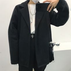 Malnia Home - Couple Matching Open Front Plain Blazer Malnia Home - Couple Matching Open Front Plain Blazer