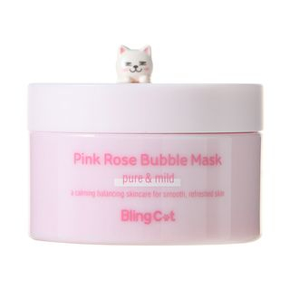 TONYMOLY - Bling Cat Pink Rose Bubble Mask