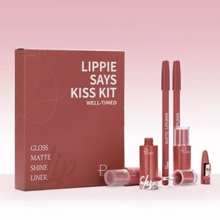 Pudaier - Matte & Pearlescent Liquid Lipstick Set - 6 Types