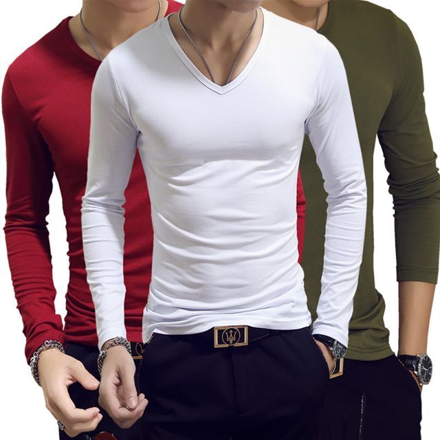Acrius-Long-Sleeve V-Neck T-Shirt