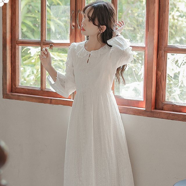 a line dress creator Off Shoulder Neckline A-line Wedding Dress With Lace Appliques WD232 US4 / Custom Color