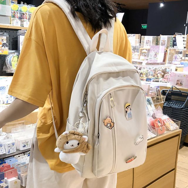 DITZI Plain Backpack YesStyle