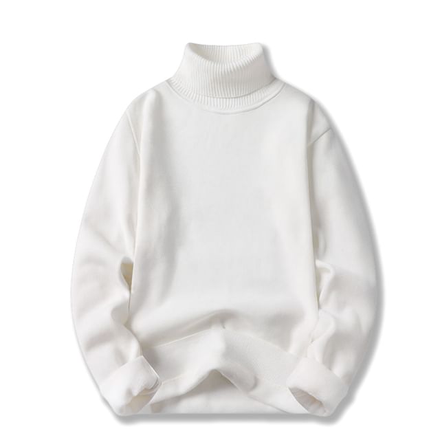 Lingaris-Turtleneck Plain Sweater