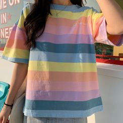 Adima - Striped Short-Sleeve T-Shirt