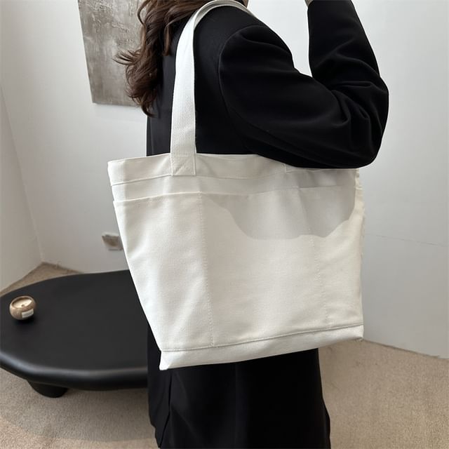 Mulgam-Plain Canvas Tote Bag