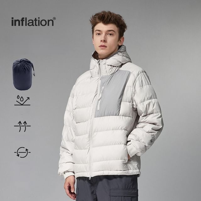 Newin-Unisex Foldable Hooded Down Coat