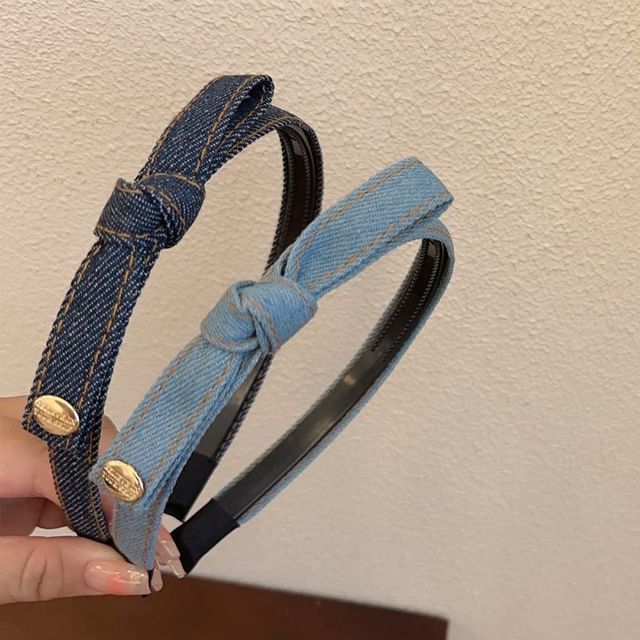 Mentosi-Denim Knot Headband