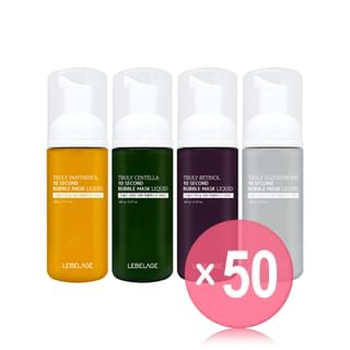 LEBELAGE - Truly 10 Second Bubble Mask Liquid - 4 Types (x50) (Bulk Box)