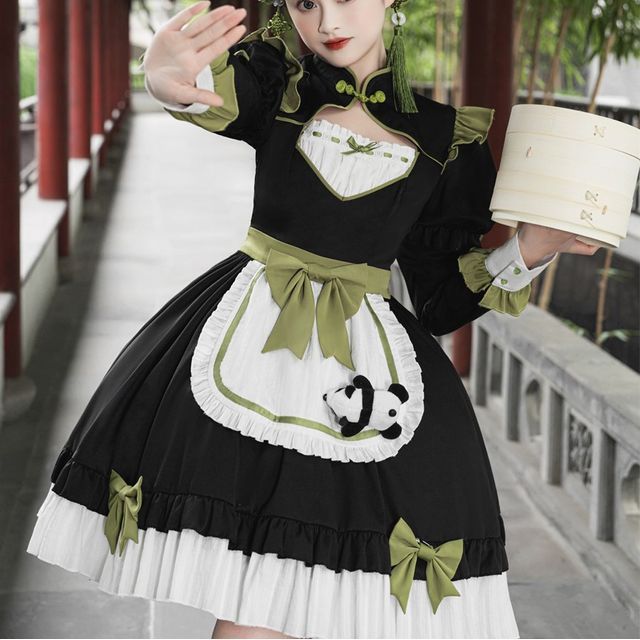 long puff sleeve hoco dress Light Green Floral Lace Hoco Dresses Puffed Sleeve Tea-Length Dress hc250
