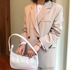 icecream12 - Croc-Grain Shoulder Bag icecream12 - Croc-Grain Shoulder Bag