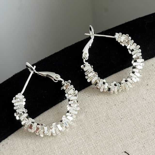 True Glam-Alloy Hoop Earring