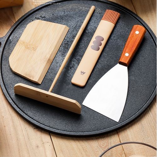 Stainless Steel And Wooden Pizza Scraper Kitchen Accessories