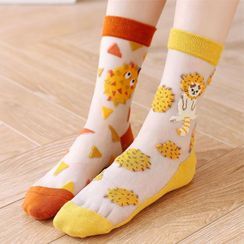 Castellane - Sheer Panel Socks