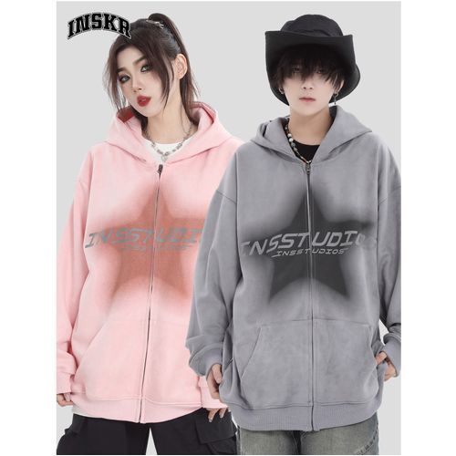 【BAON】Manoi star color matching printing over zip-up GEN-X ZIP HOODIE – Famous Stars & Straps