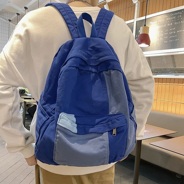 SUNMAN-Canvas Zip Backpack