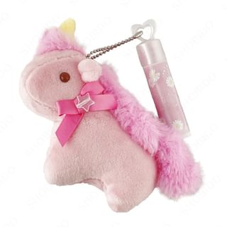 SHOBIDO - Sugary Unicorn Plush & Lip Balm Set | YesStyle