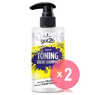 Schwarzkopf - got2b Toning Color Shampoo 2pcs Bundle Set