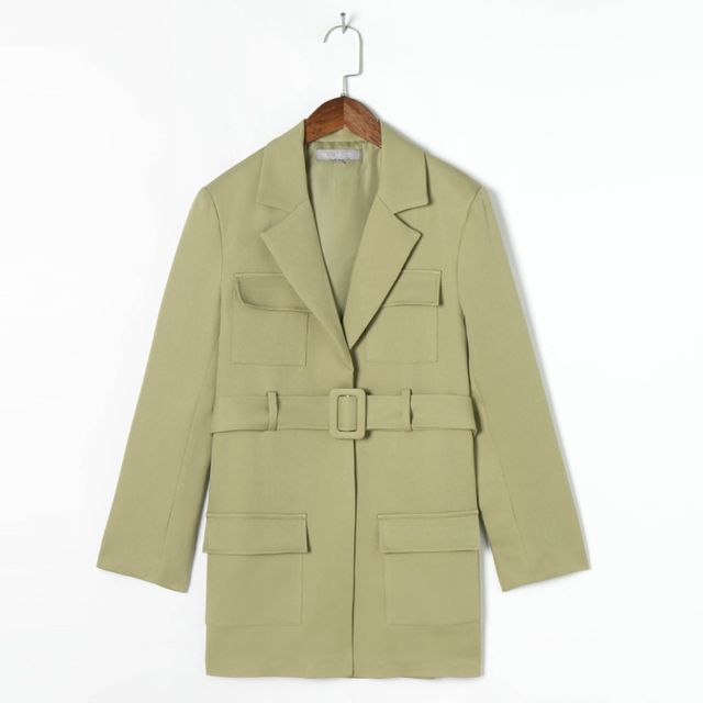 Moyntanah-Belted Blazer