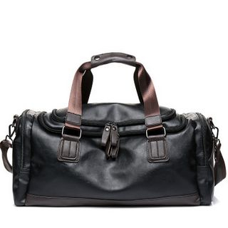 faux leather duffle