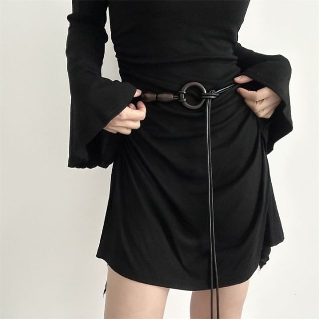Lunashore-Faux Leather String Belt Set