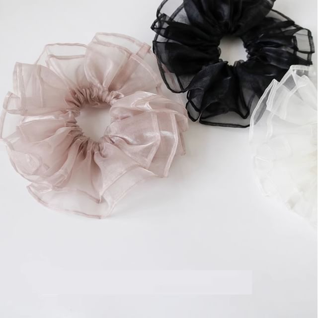 Allyrinta-Plain Mesh Scrunchie