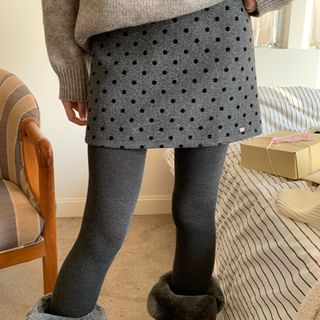 Beem-Dotted Mini Pencil Skirt