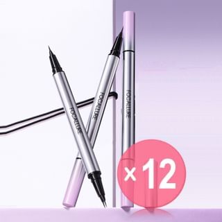 FOCALLURE - Duo Liquid Eyeline And Brow Pen - 2 Colors (x12) (Bulk Box)