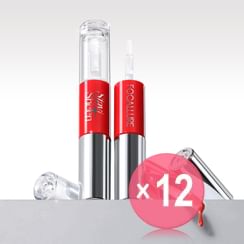 FOCALLURE - Stay Sheen 2 IN 1 liquid Lipstick - 3 Colors (x12) (Bulk Box)