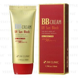 3W Clinic - UV Sun Block BB Cream SPF 50+ PA+++