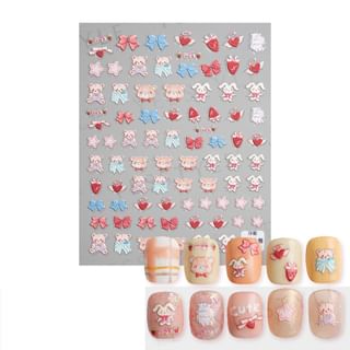 MEKO - Embossed Nail Stickers D