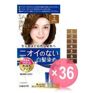 DARIYA - Salon De Pro Unscented Gray Hair Quick Color Cream (x36) (Bulk Box)