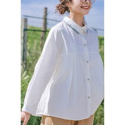 Echo Forest - Contrast Trim shirt Echo Forest - Contrast Trim shirt